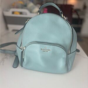 Kate Spade Blue Leather Backpack